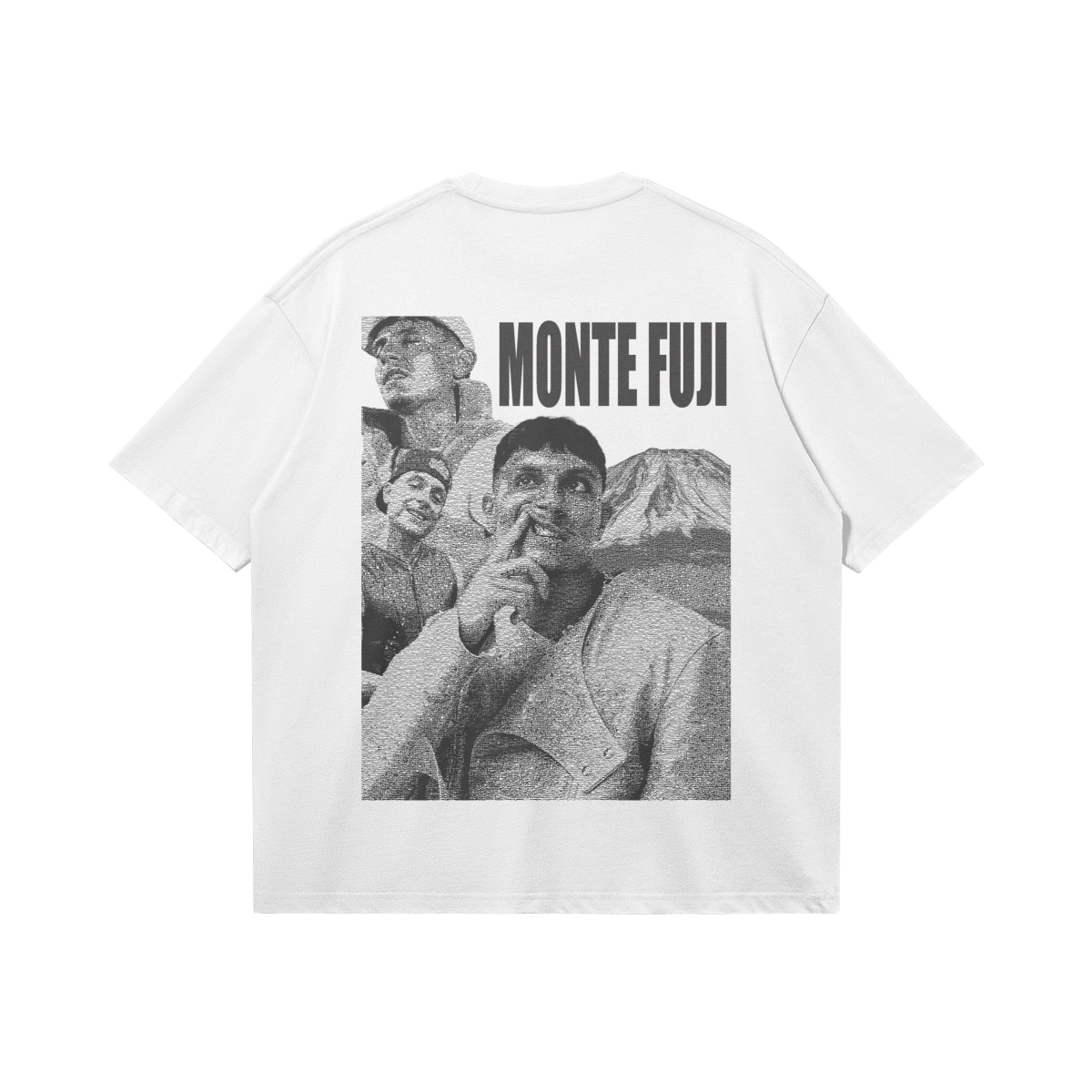 Nerissima Serpe graphic tee "MONTE FUJI" white