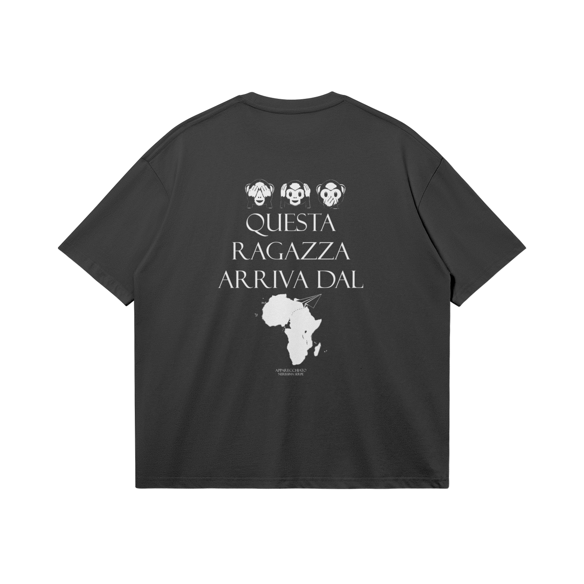 Nerissima Serpe "questa ragazza" black t-shirt