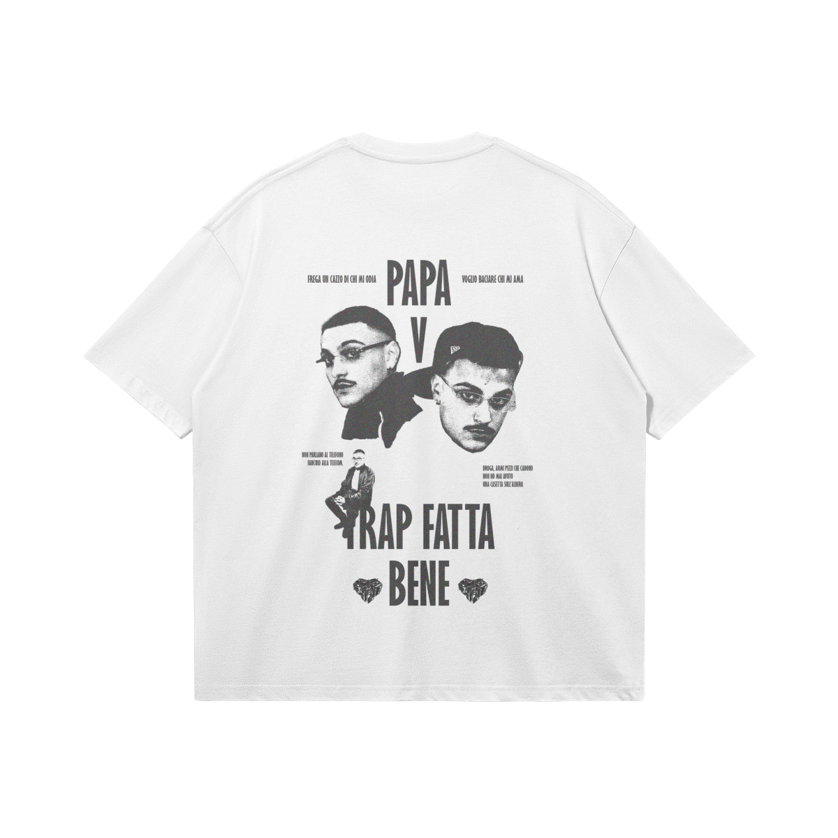 PAPAV "trap fatta bene" graphic tee