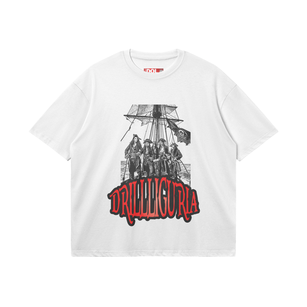 "DRILLIGURIA" graphic tee