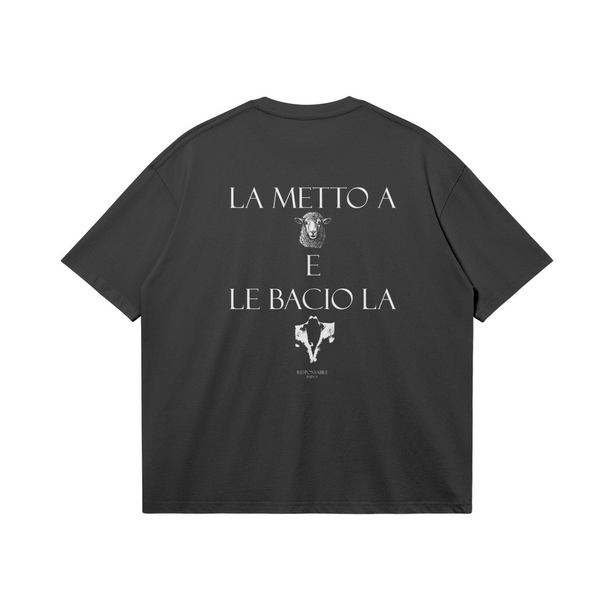 PapaV "le bacio" black t-shirt